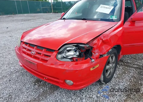 2003 Hyundai Accent Gl from USA, damaged, VIN KMHCG35CX3U247788